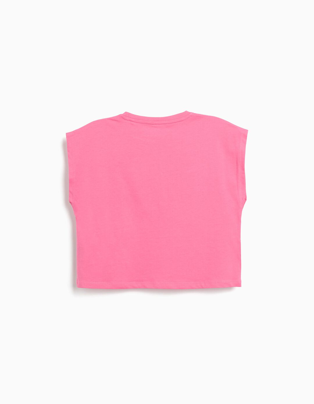 T-shirt sem Mangas, Menina, Rosa
