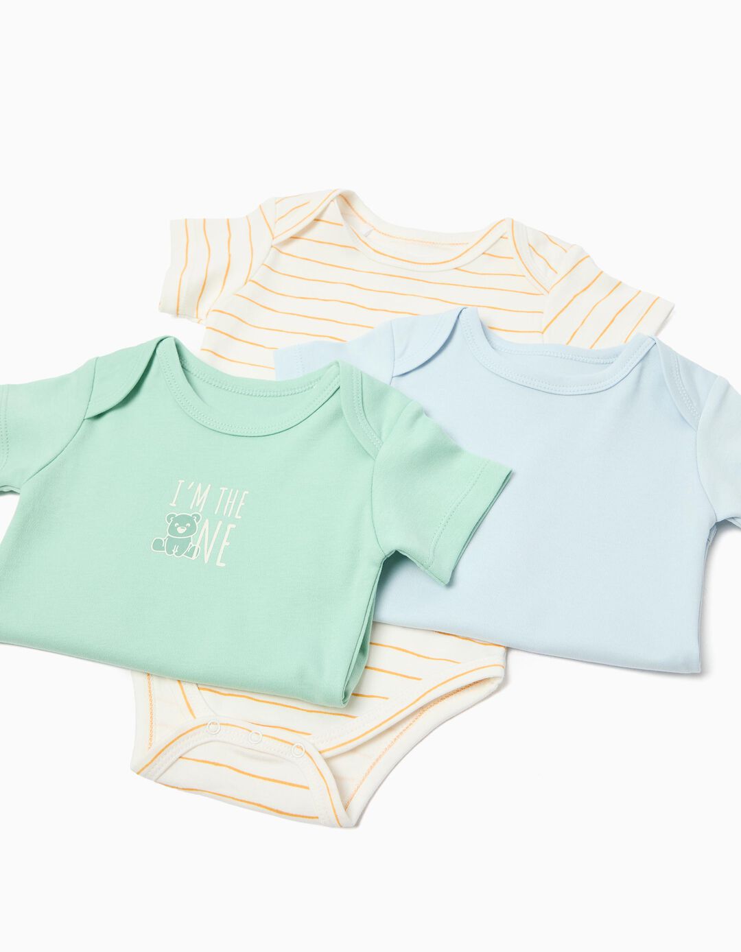 Pack 3 Bodies, Menino, Multicor