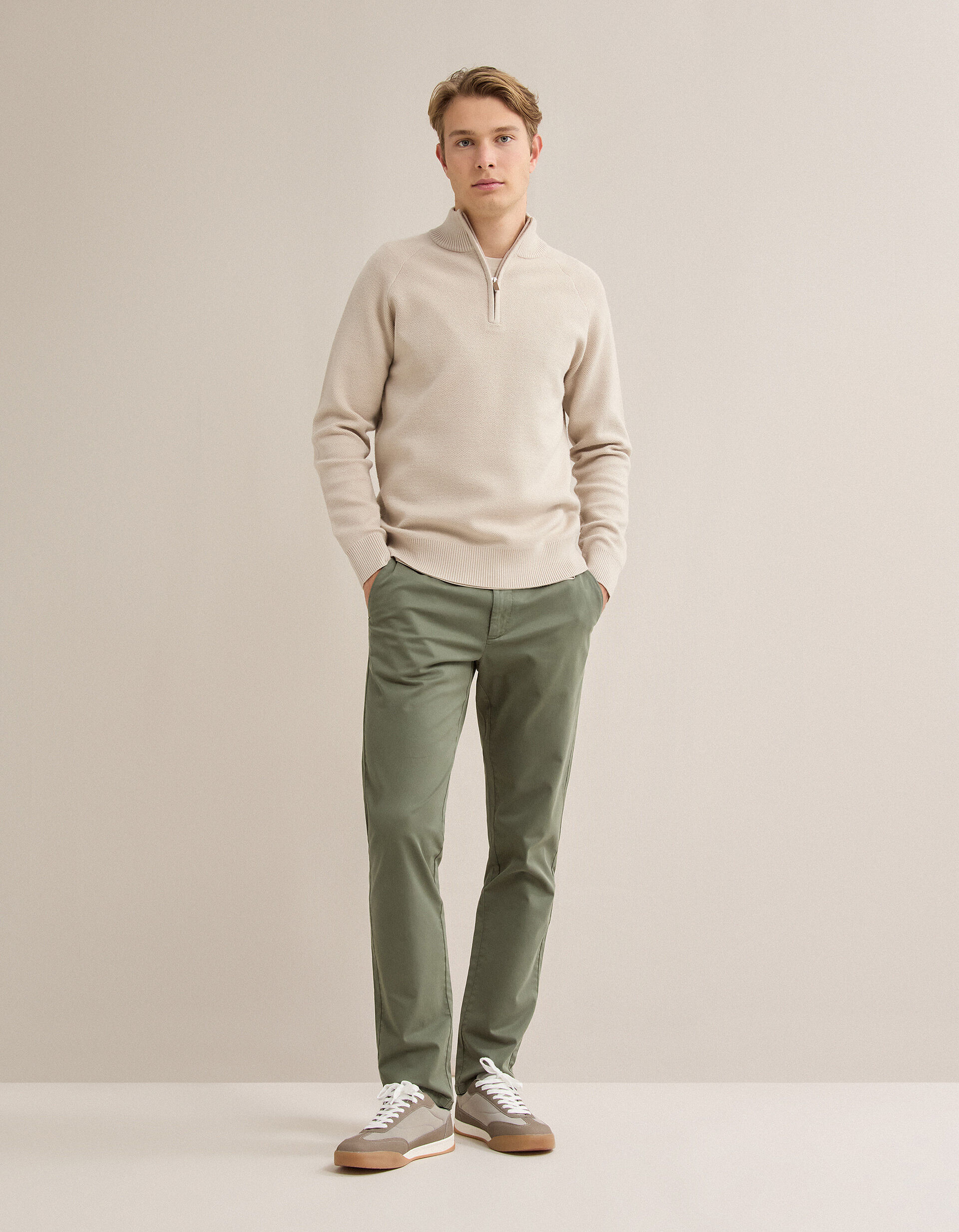 Comprar Online Cal&ccedil;as Chino Slim, Homem, Verde Escuro