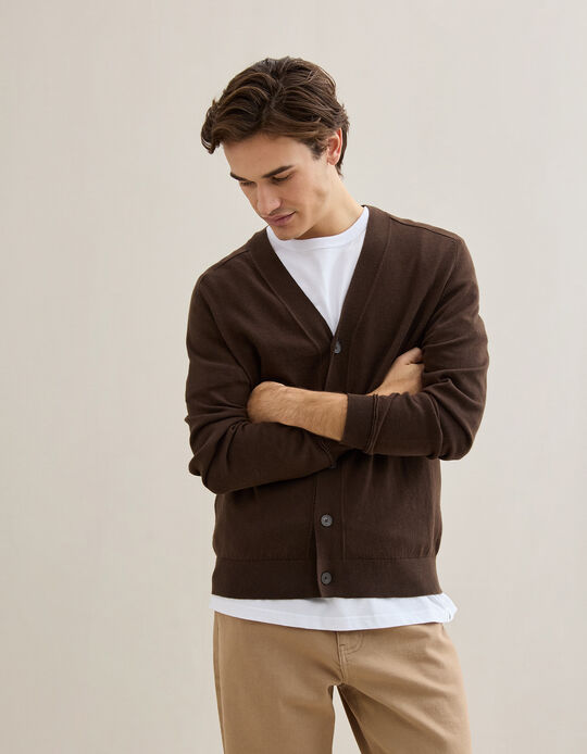 Comprar Online Casaco com Caxemira, Homem, Castanho Escuro