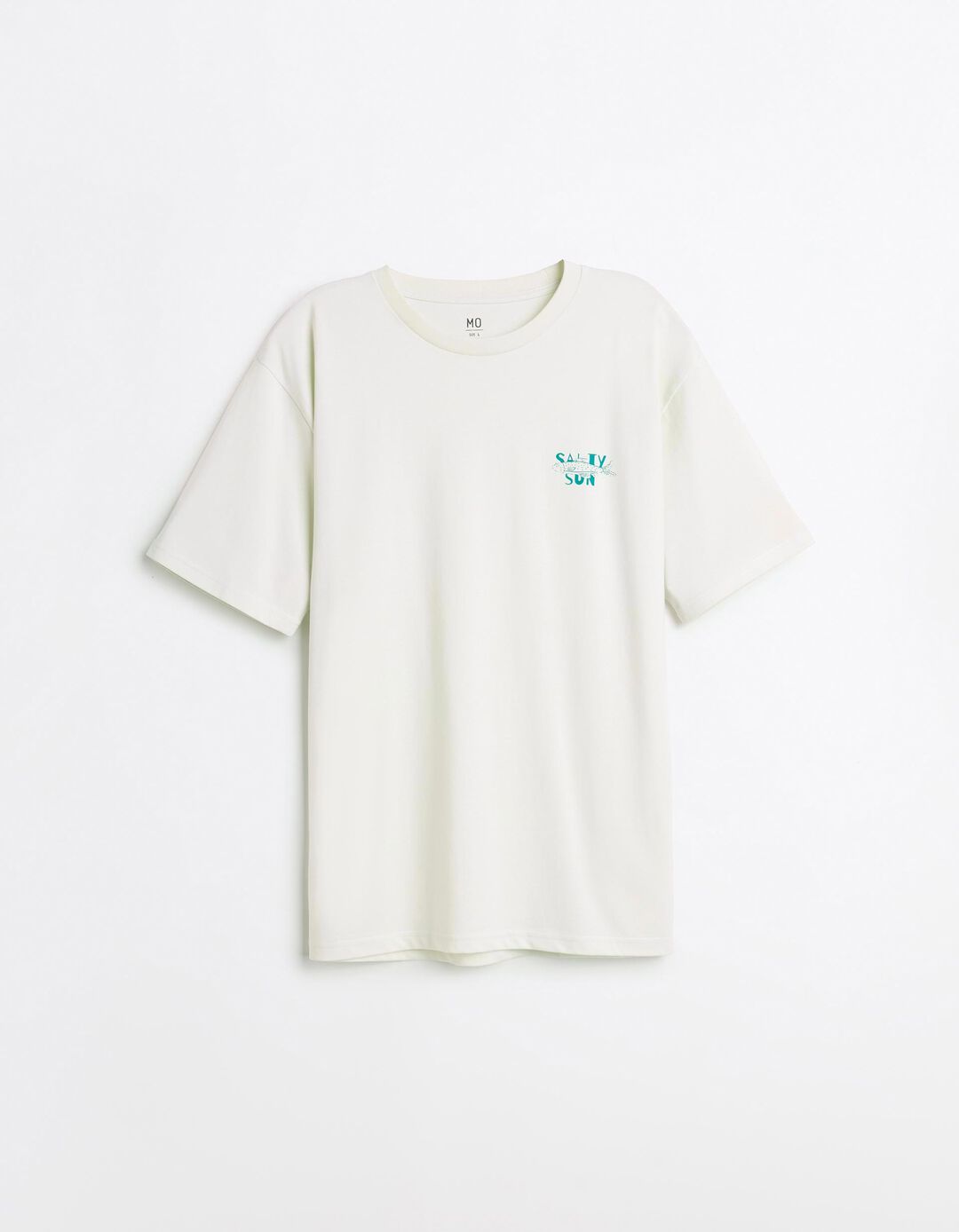 T-shirt Estampada, Homem, Verde &Aacute;gua