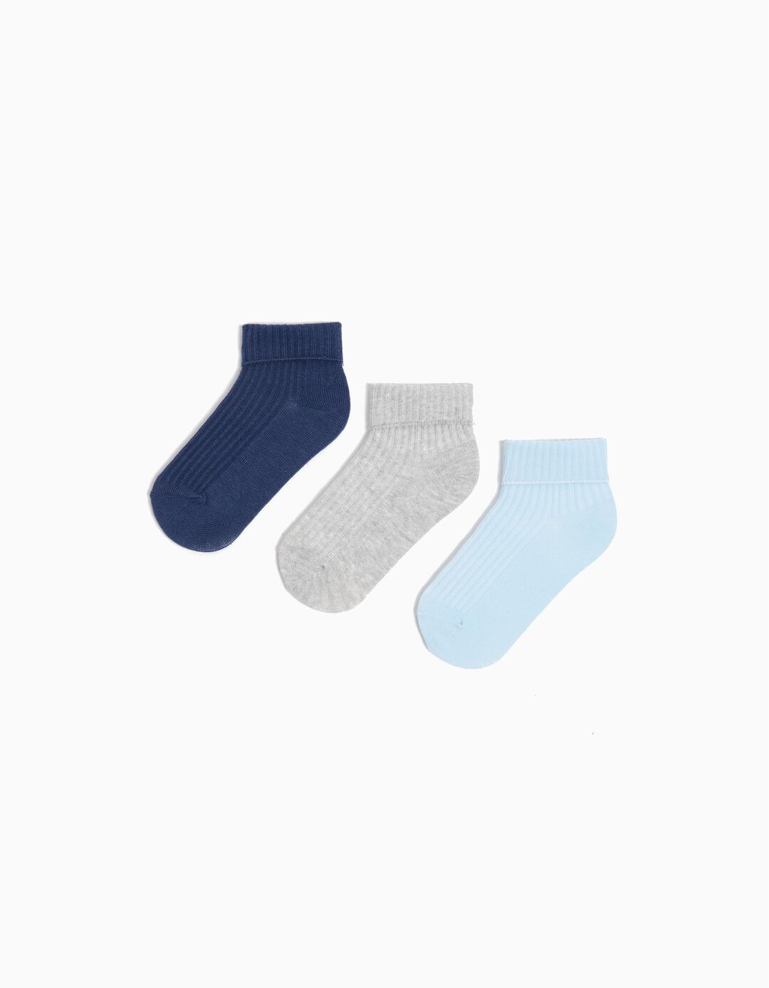 Pack 3 Pares de Meias Dobra, Menino, Multicor