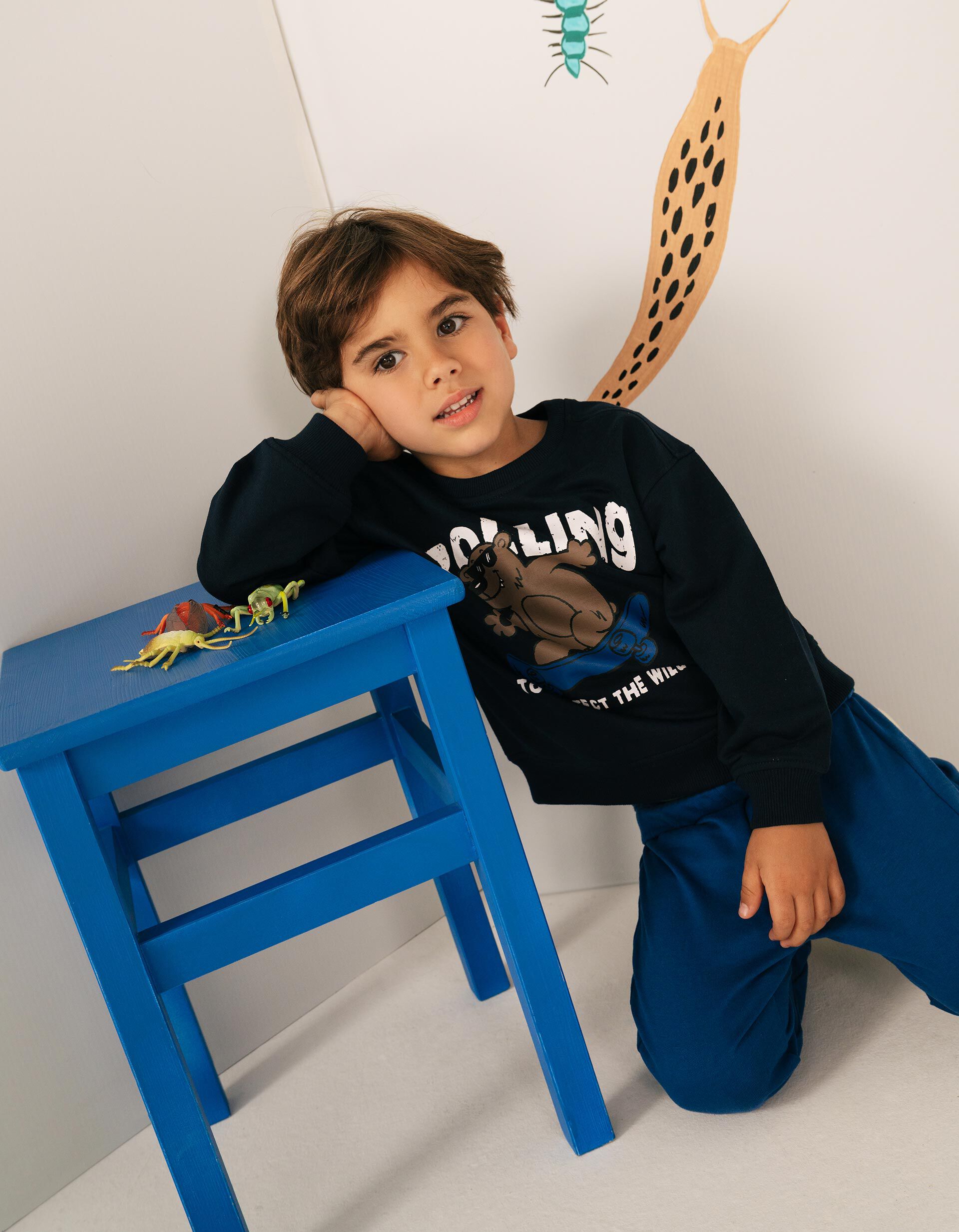 Comprar Online Conjunto De Jogging, Menino, Azul Escuro