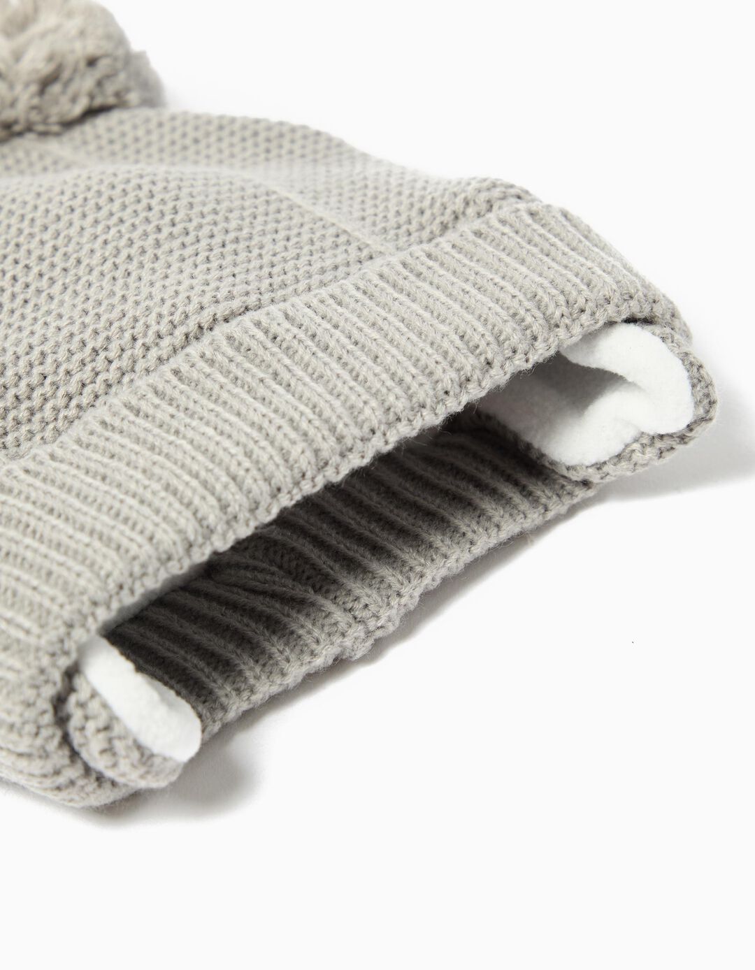 Conjunto Gorro e Luvas, Recém-Nascido, Cinzento