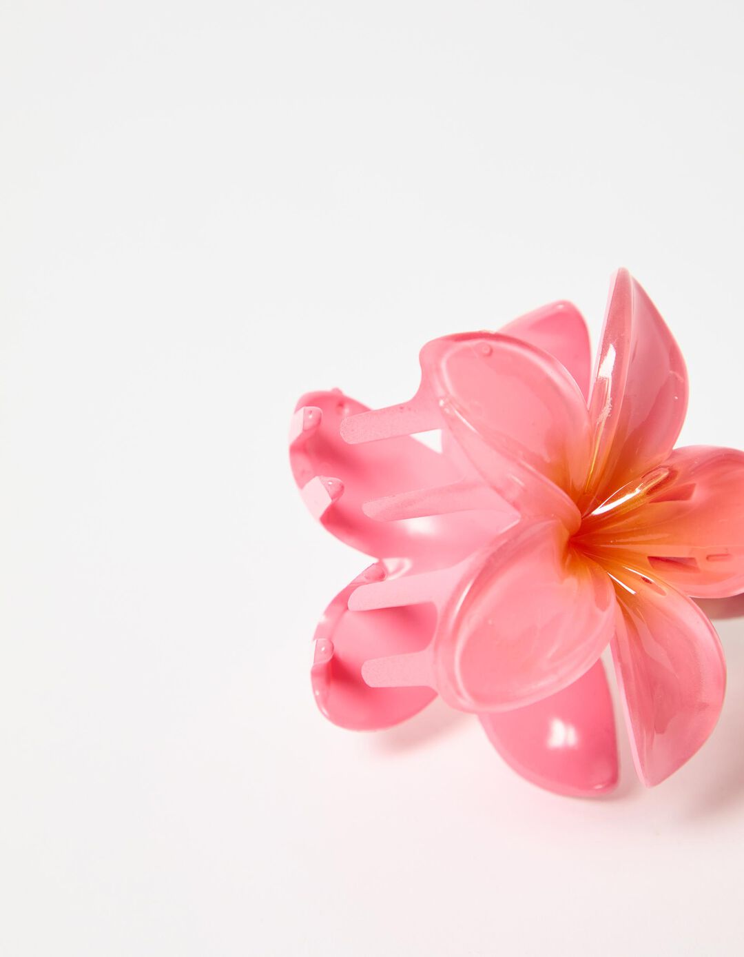 Mola de Cabelo com Flor, Mulher, Laranja