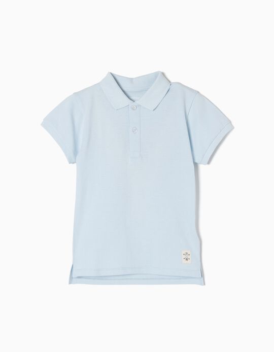 Polo para Menino, Azul Claro