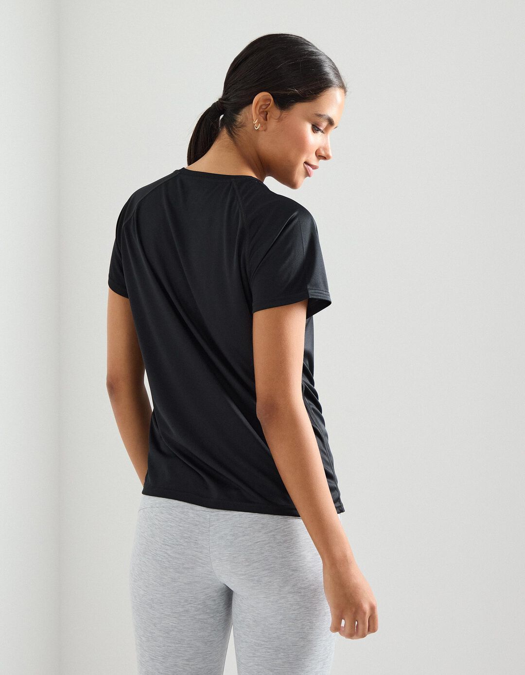 T-shirt de Desporto, Mulher, Preto