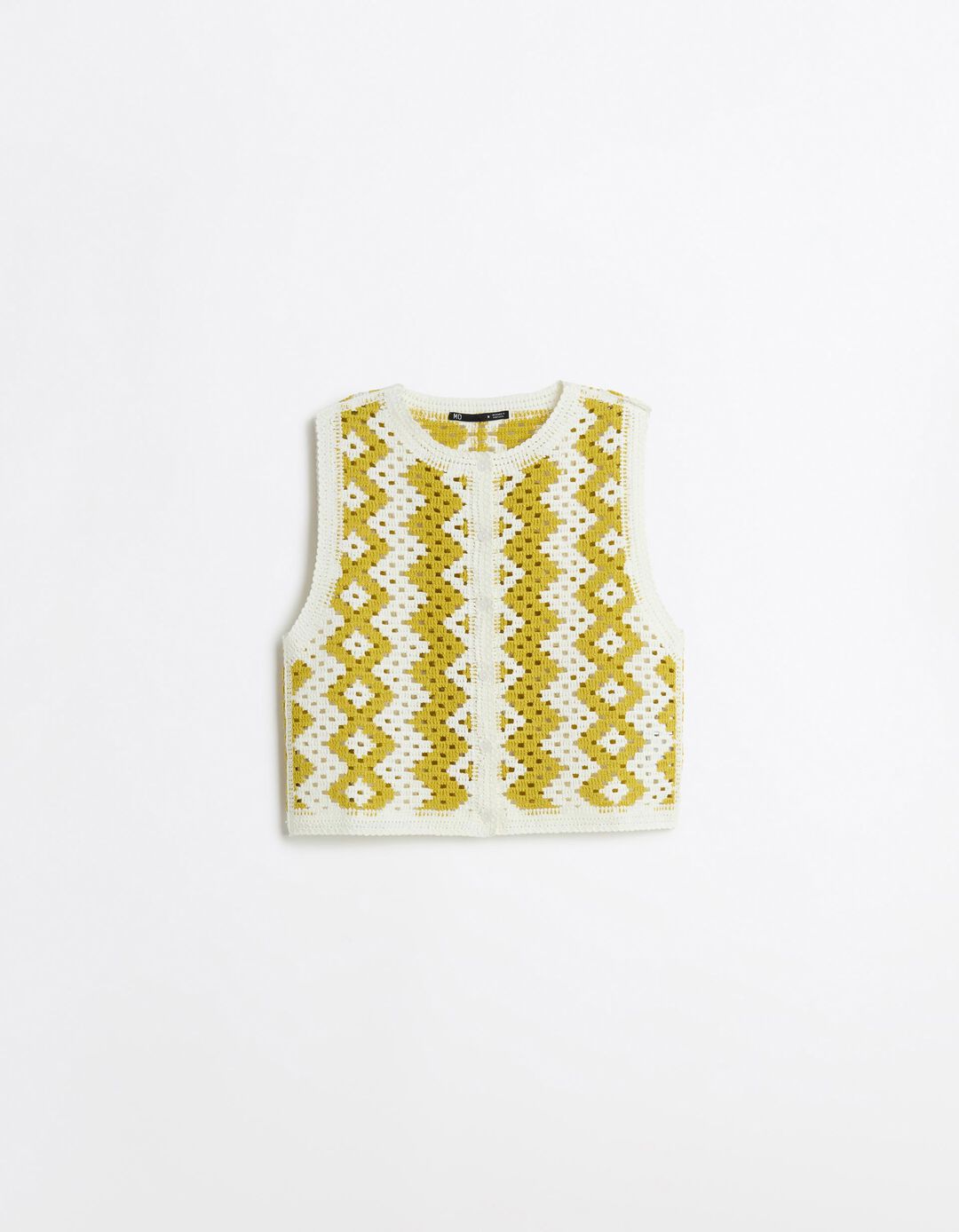Casaco Crochet, Mulher, Amarelo 