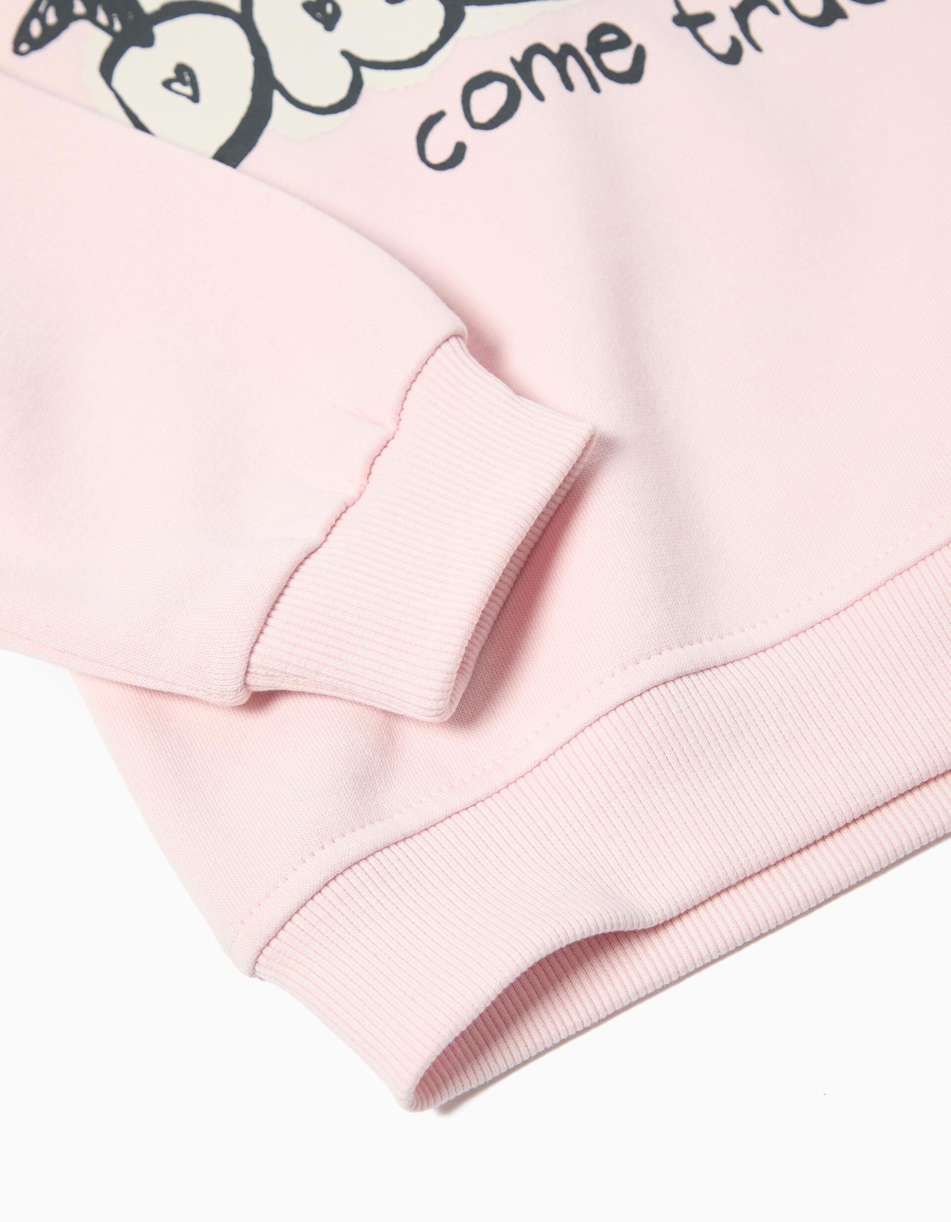 Comprar Online Sweatshirt de Felpa, Menina, Rosa Claro