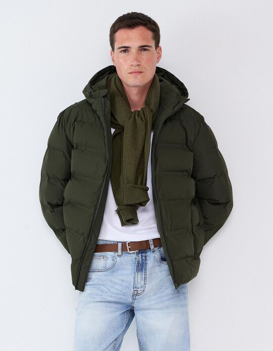 Comprar Online Casaco Puffer, Homem, Verde Escuro