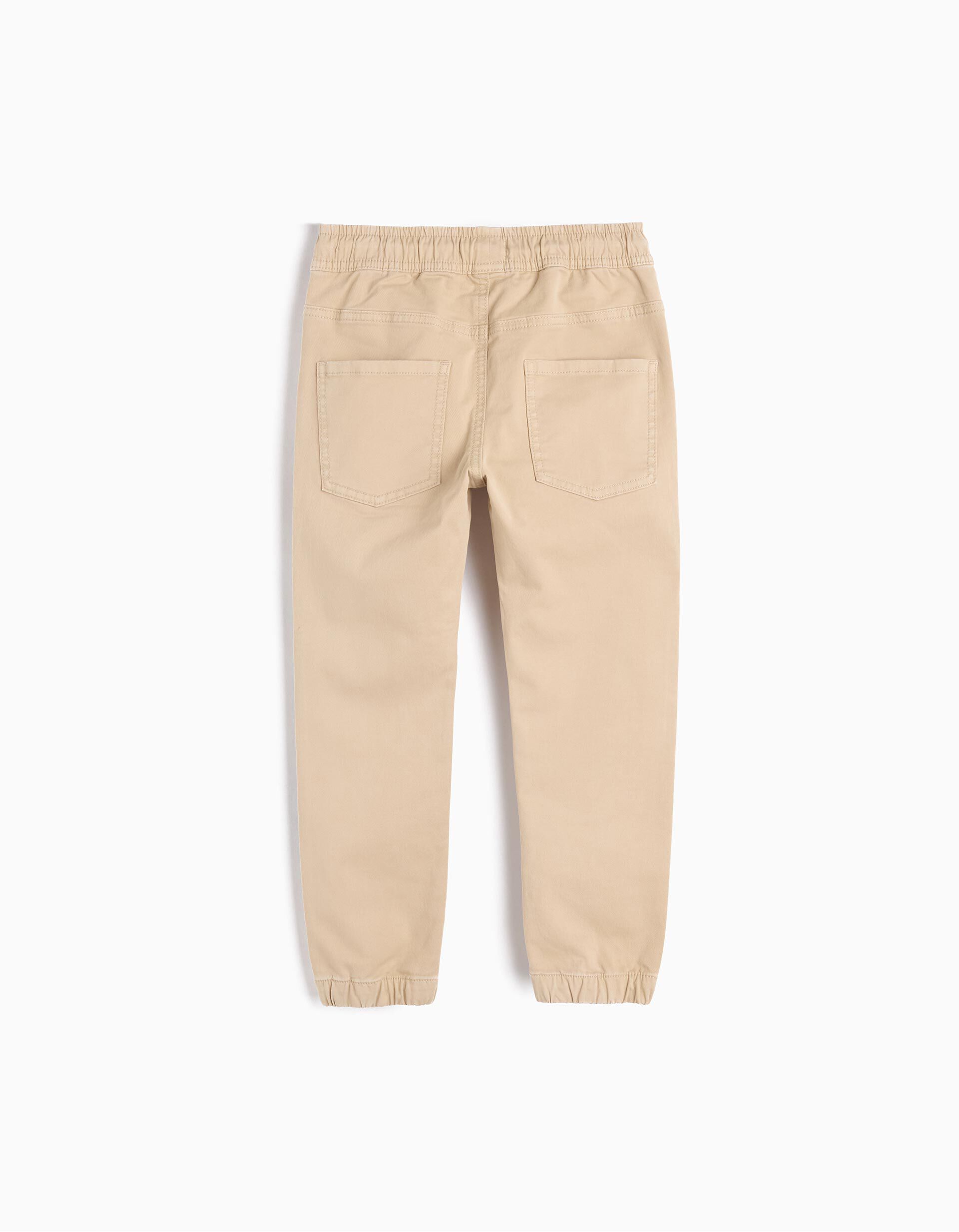 Comprar Online Joggers em Sarja, Menino, Bege