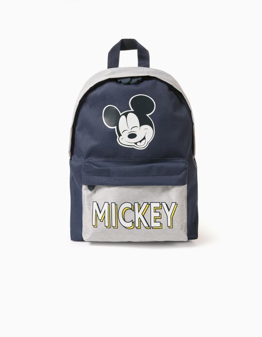 Backpack for Boys 'Mickey', Grey/Dark Blue