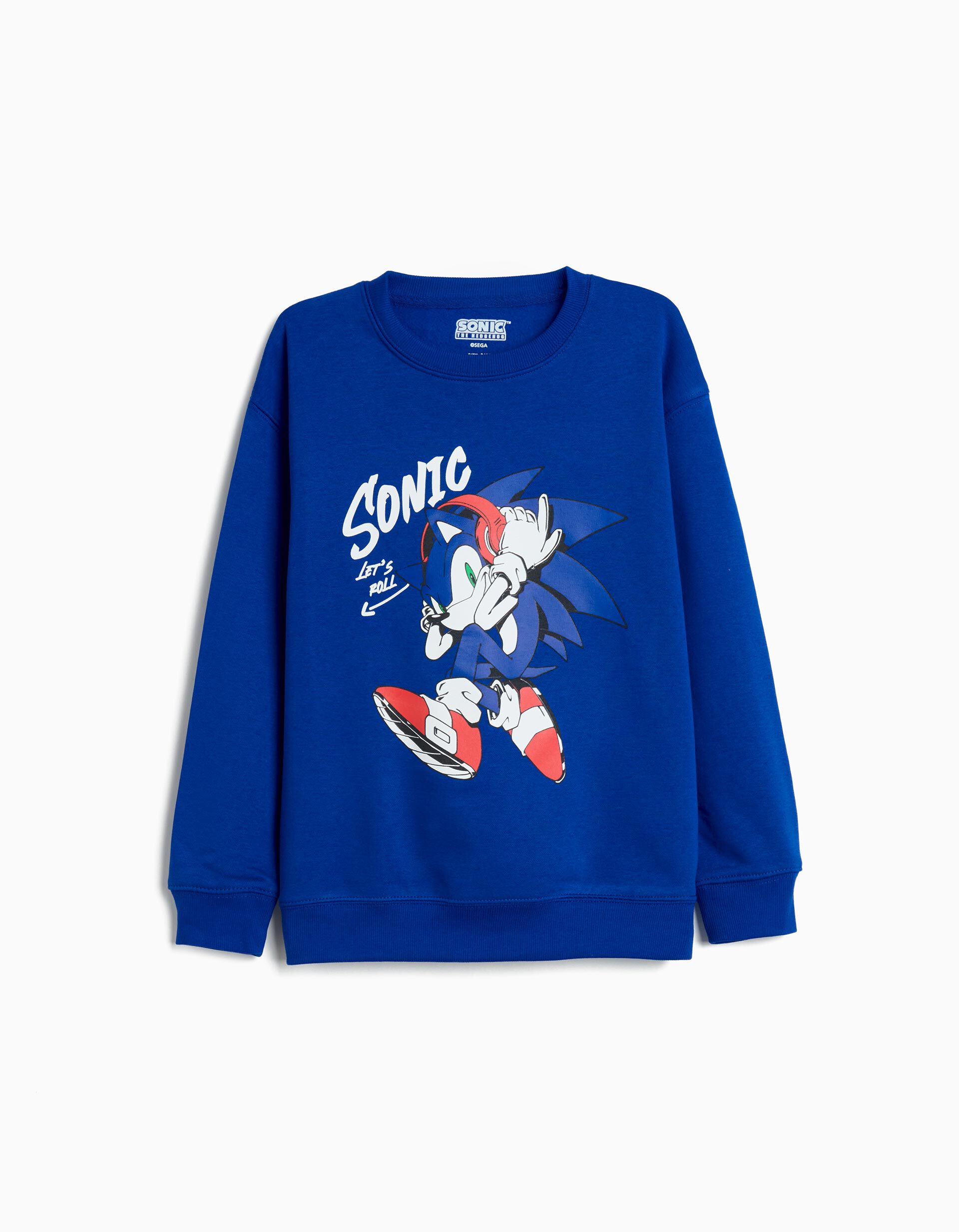 Comprar Online Sweatshirt 'Sonic', Menino, Azul