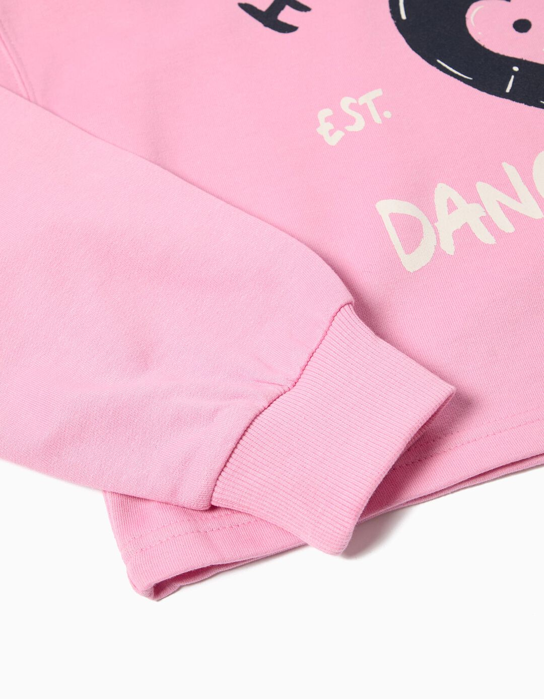 Sweatshirt de Felpa, Menina, Rosa