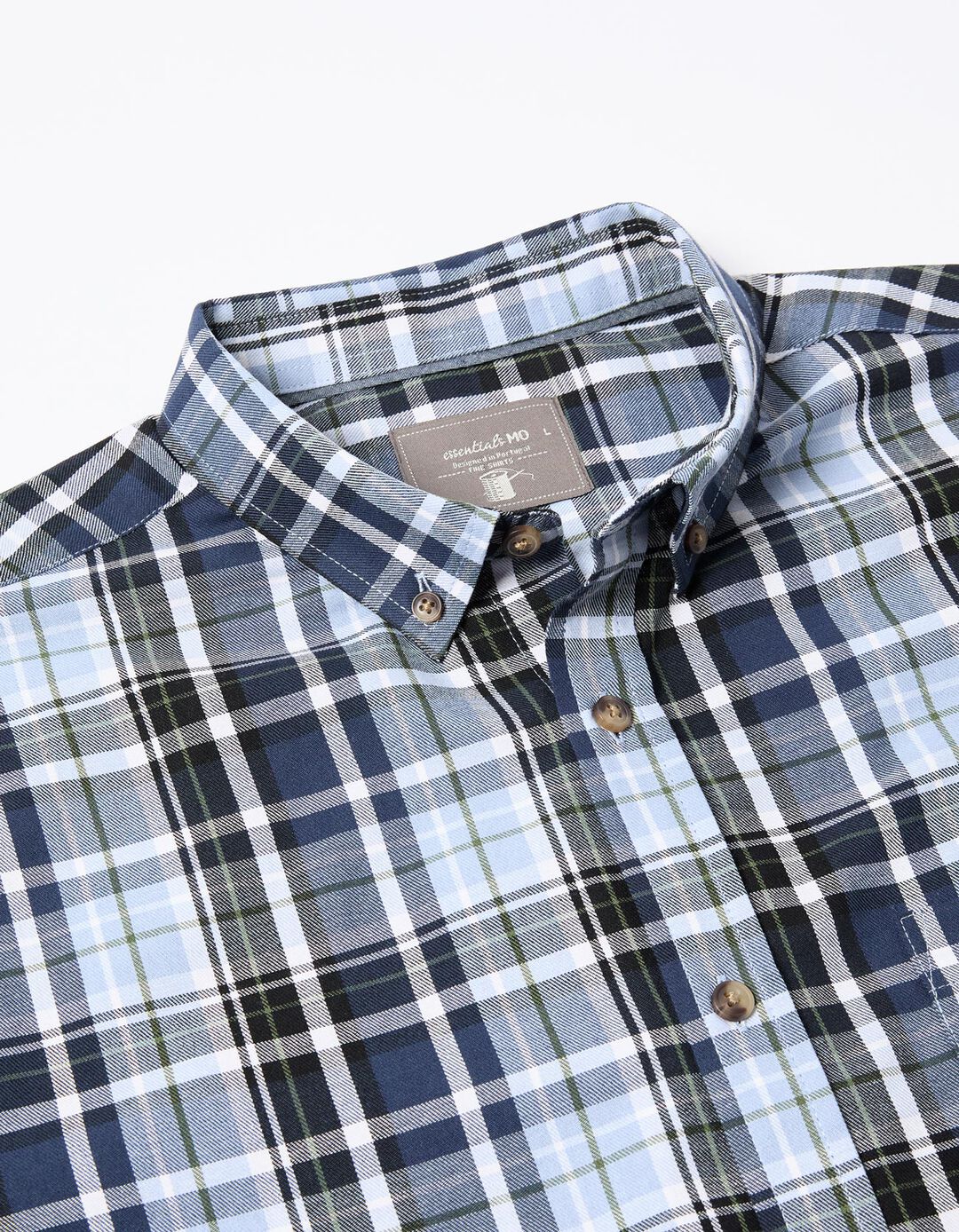 Camisa de Xadrez, Homem, Azul