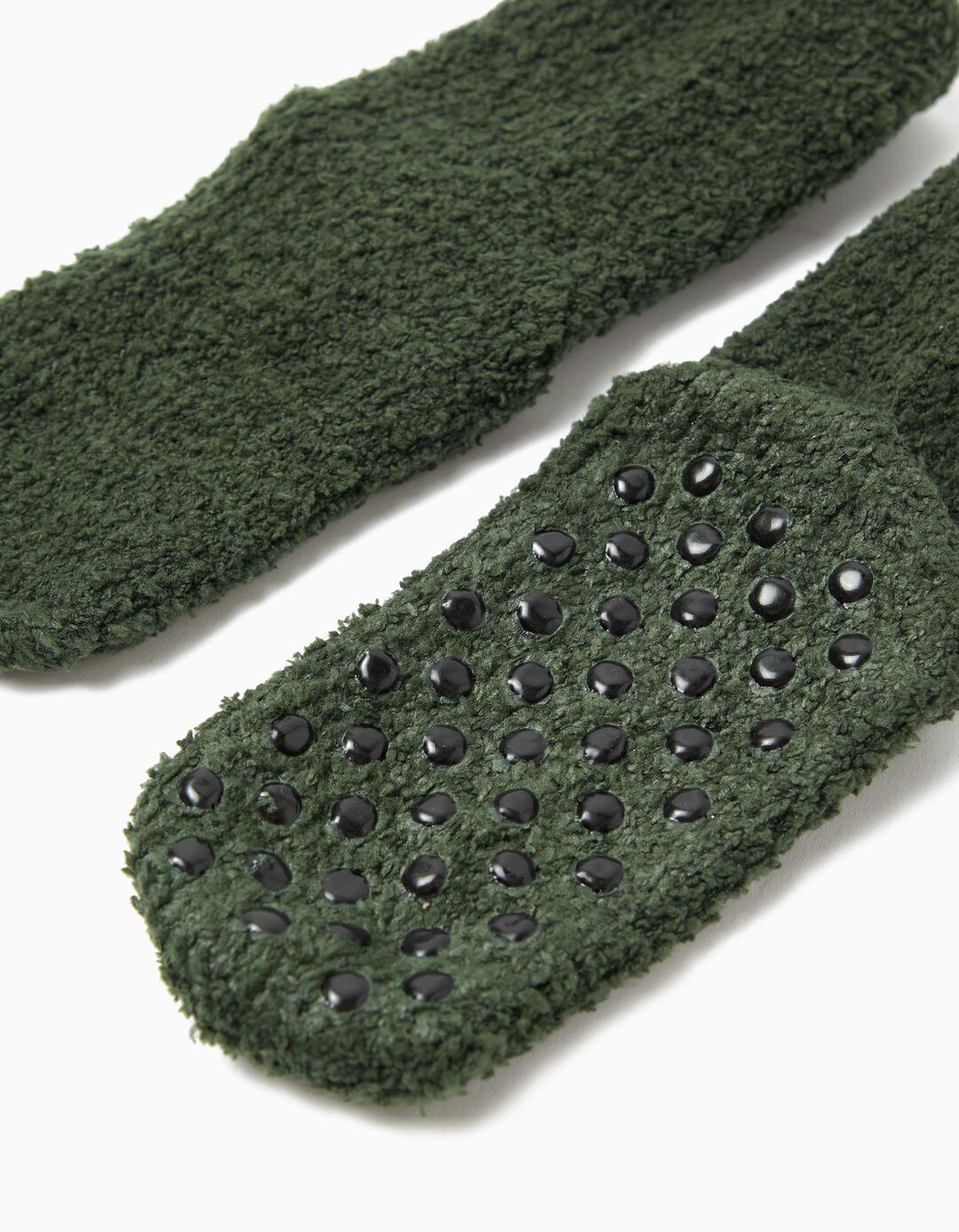 Meias Antiderrapantes, Menino, Verde Escuro