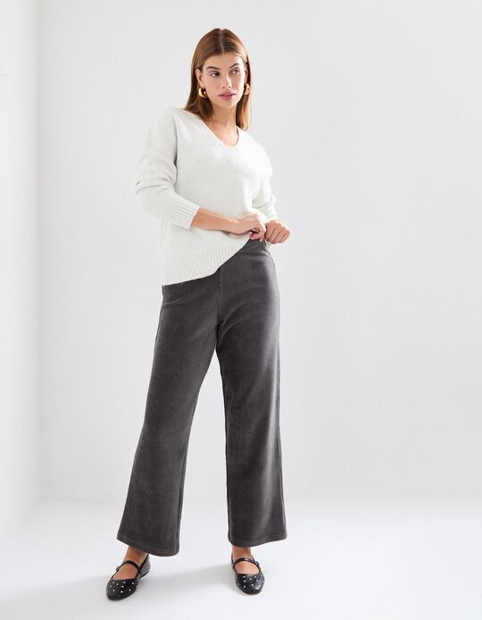 Comprar Online Calças, Mulher, Cinzento Escuro