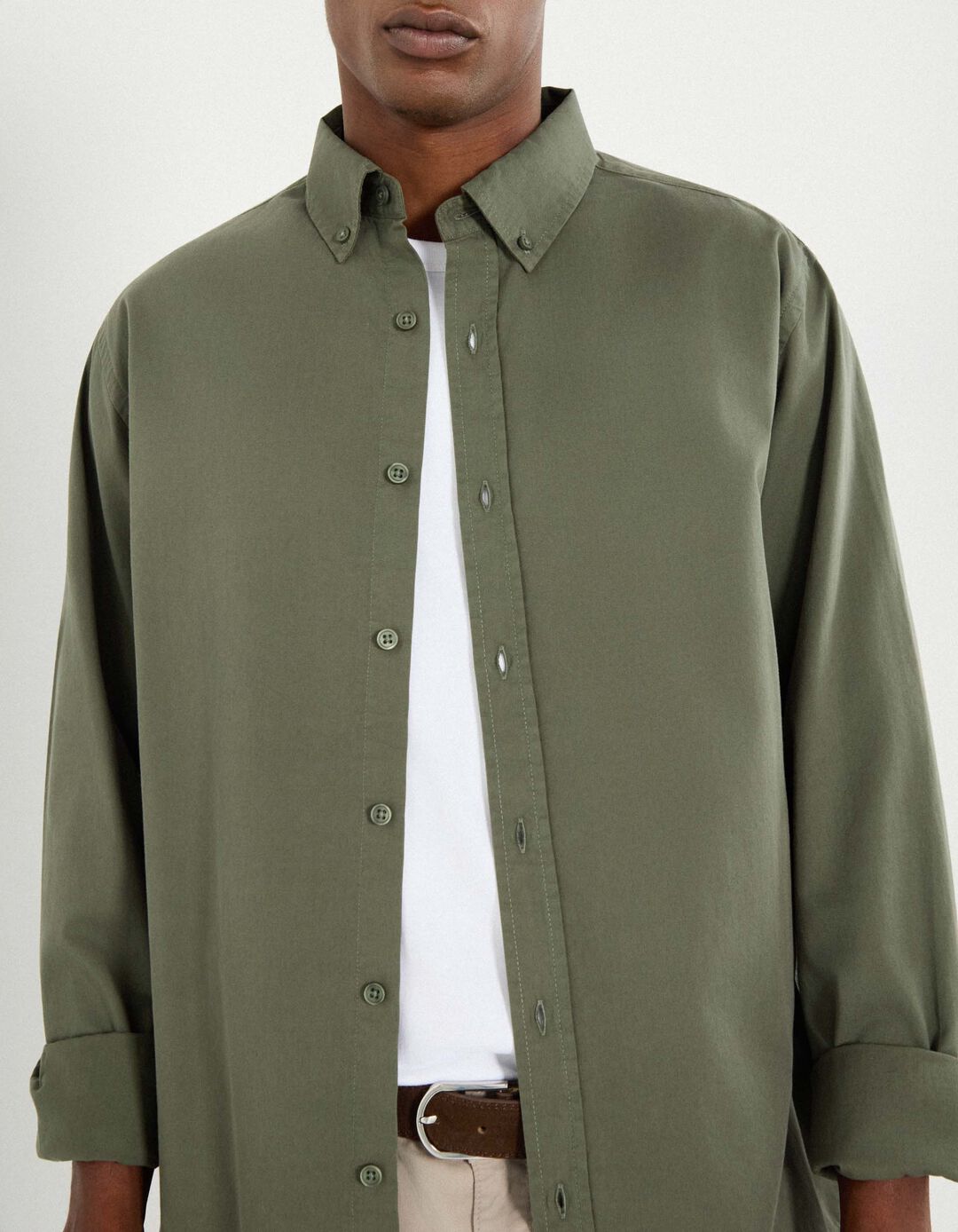 Camisa, Homem, Verde Escuro