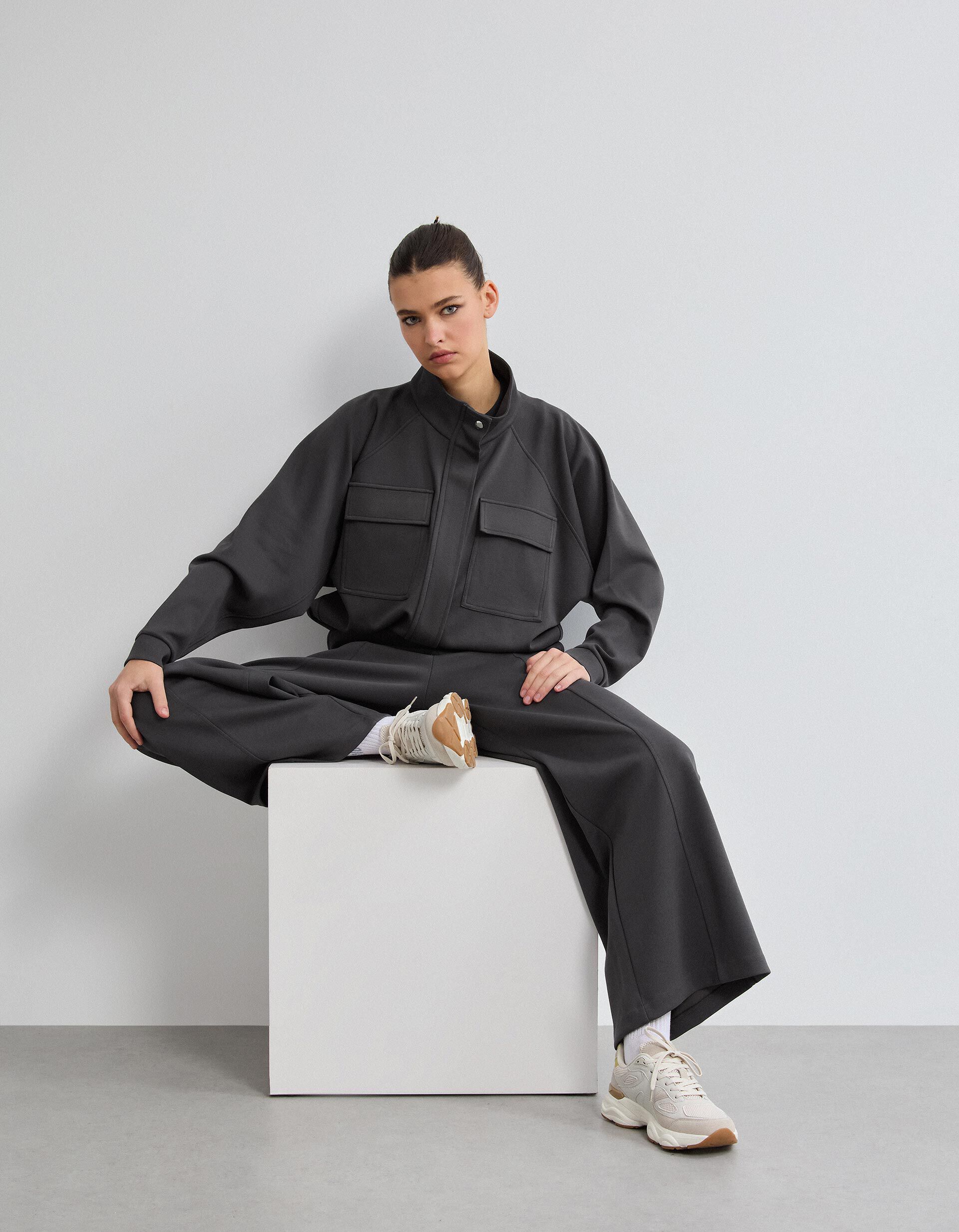 Comprar Online Casaco Piquet, Mulher, Cinzento