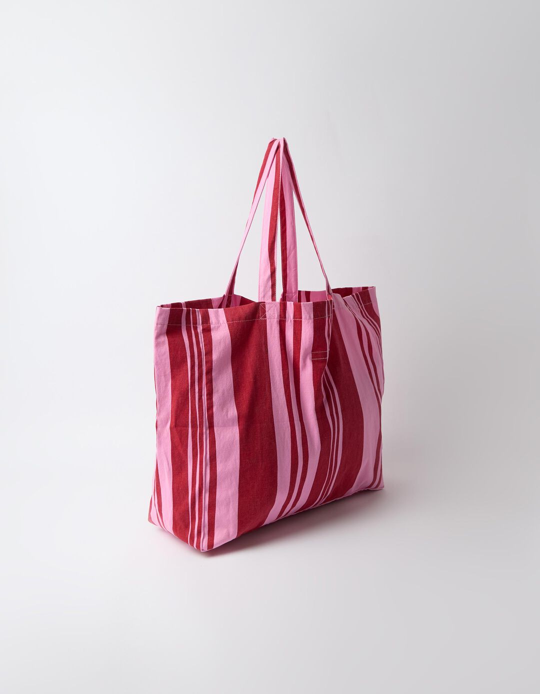 Tote Bag &Agrave;s Riscas, Mulher, Rosa