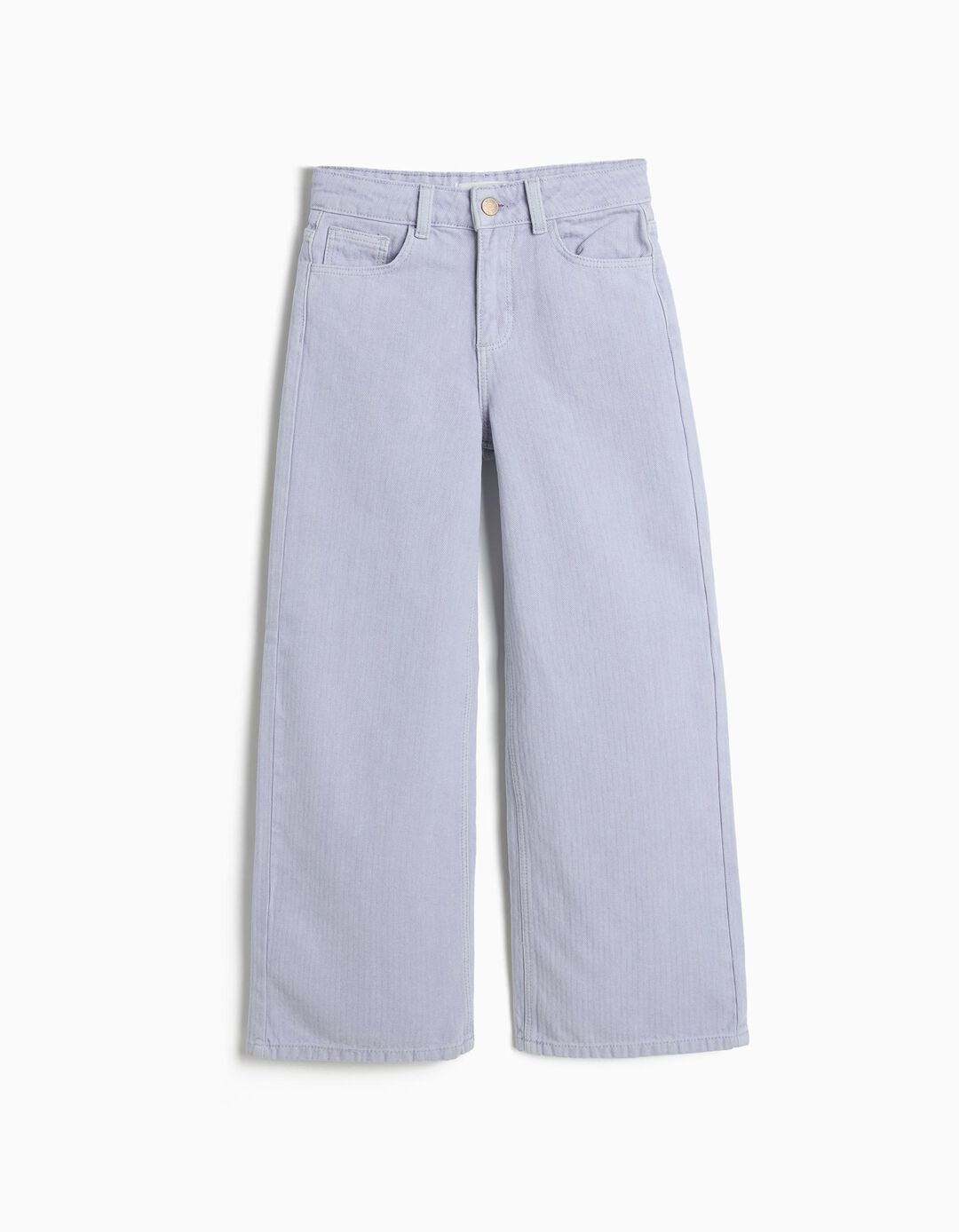 Cal&ccedil;as de Ganga Wide Leg, Menina, Roxo Claro