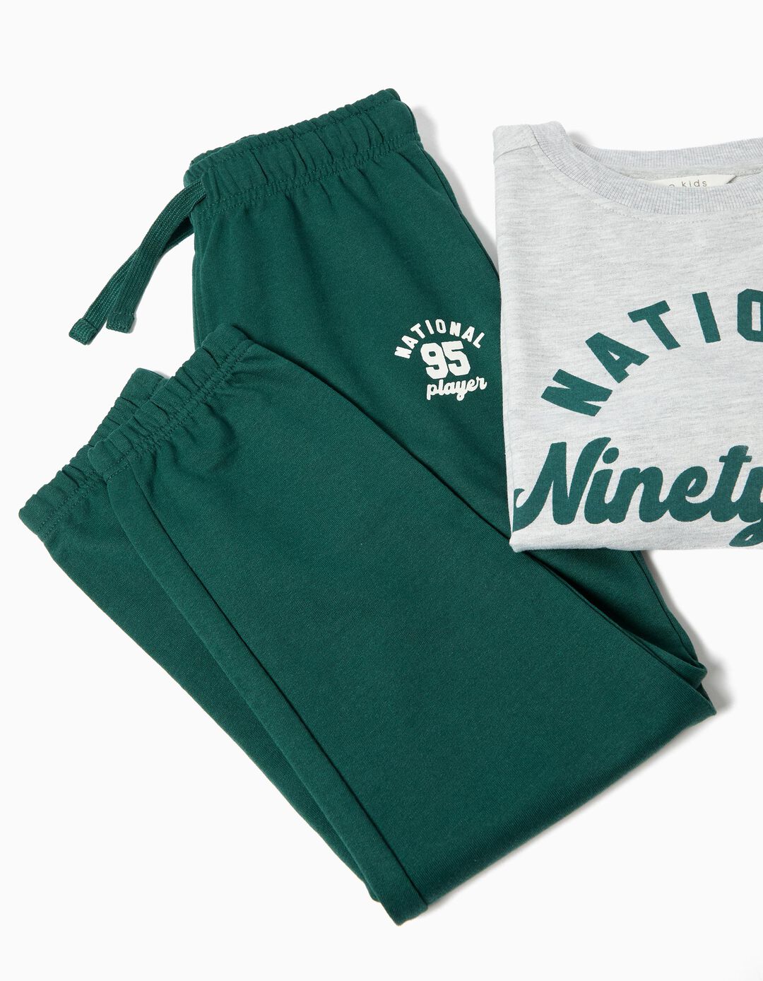 Conjunto de Jogging, Menino, Cinzento Claro