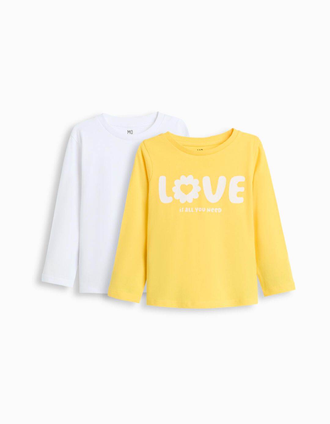 Pack 2 T-shirts, Menina, Amarelo