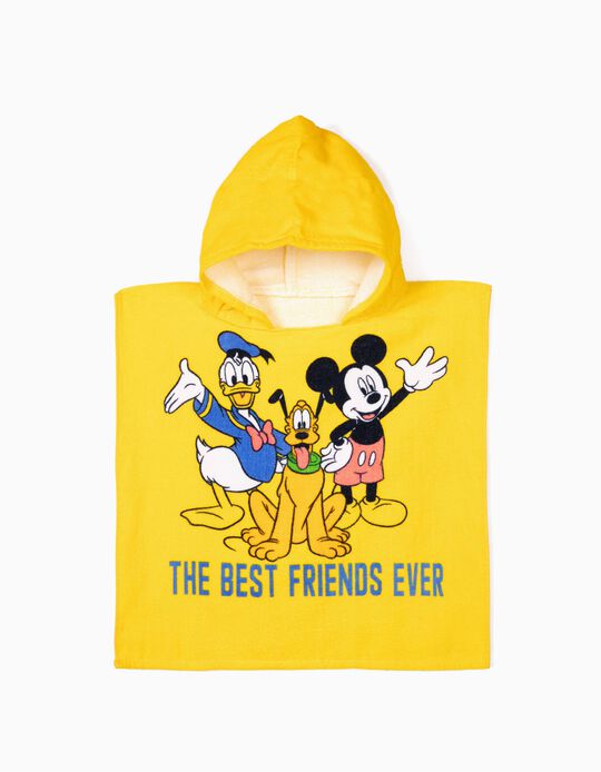 Poncho de Praia para Beb&eacute; Menino 'Mickey & Friends', Amarelo