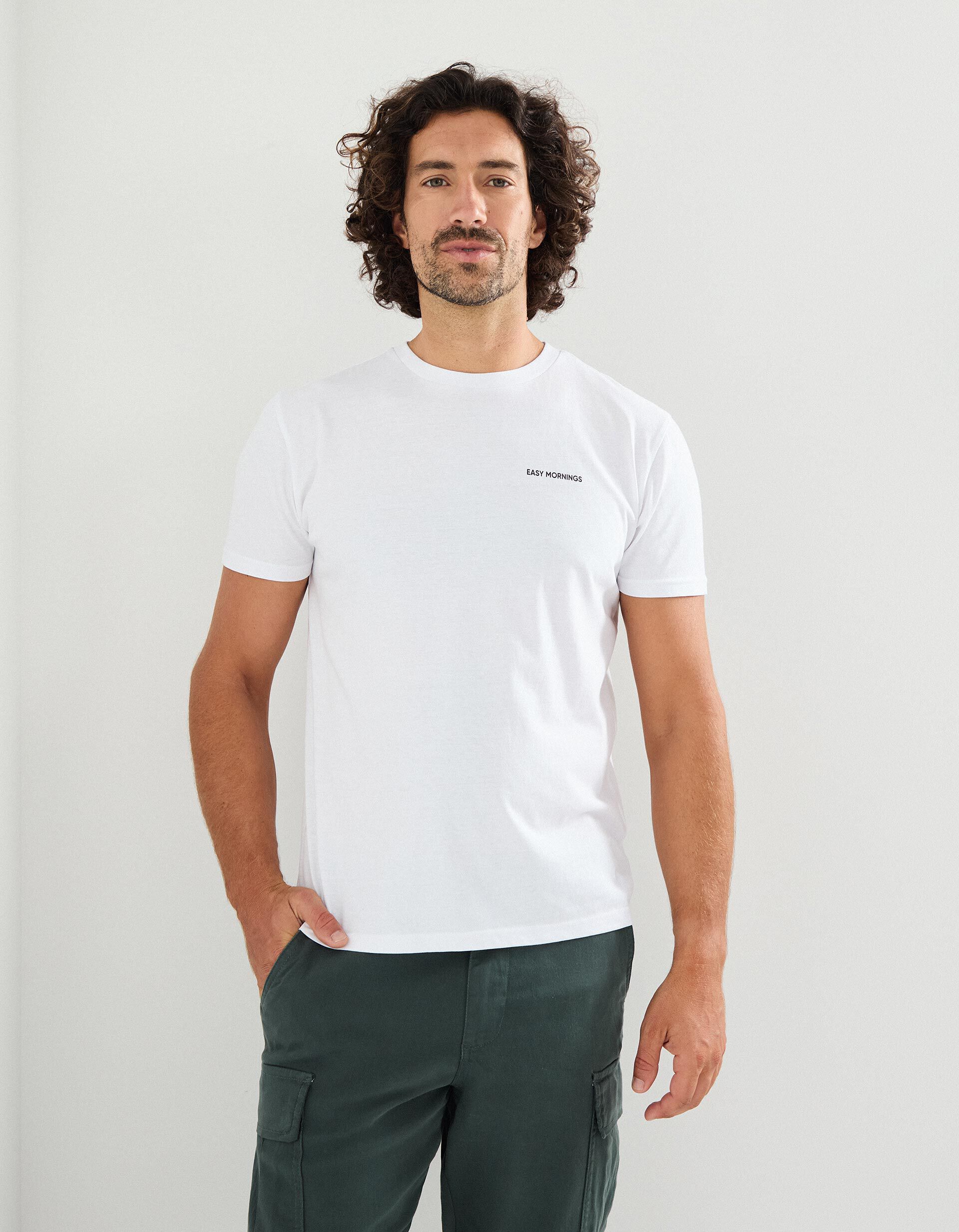 Comprar Online T-shirt Print, Homem, Branco