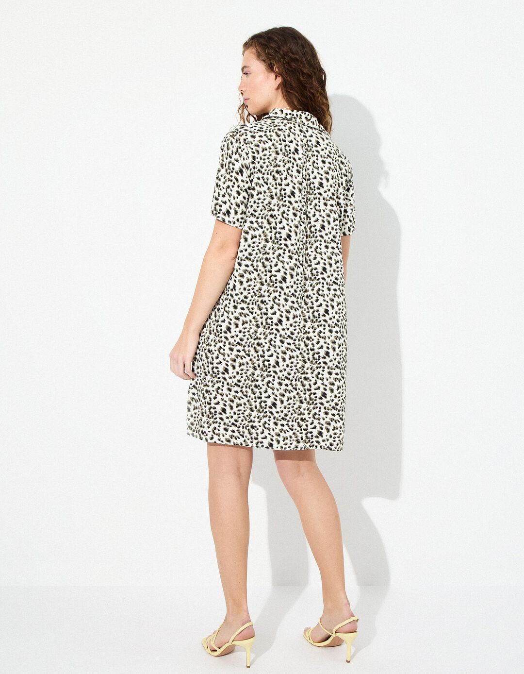 Vestido Leopardo, Mulher, Verde Escuro