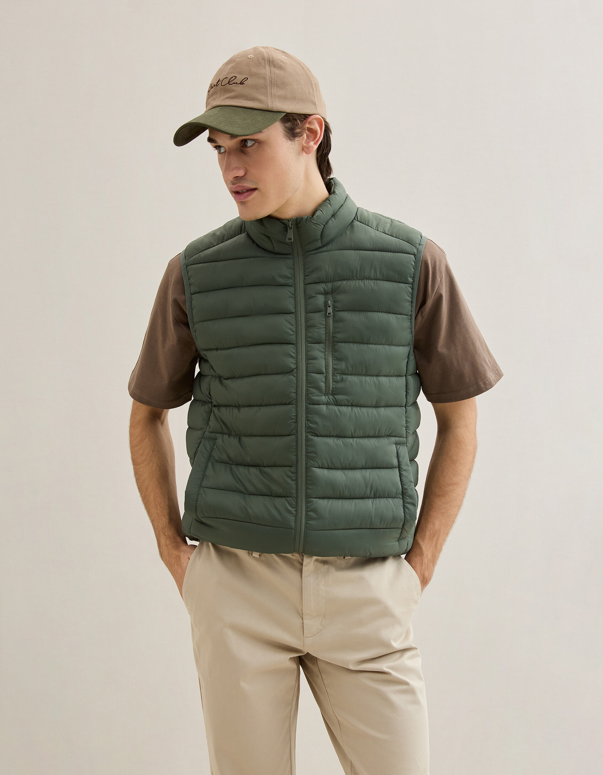 Comprar Online Colete Acolchoado, Homem, Verde Escuro