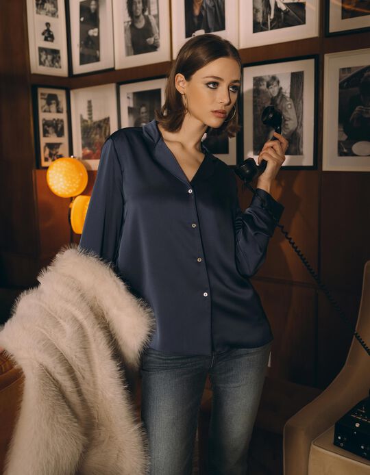 Comprar Online Camisa, Mulher, Azul Escuro