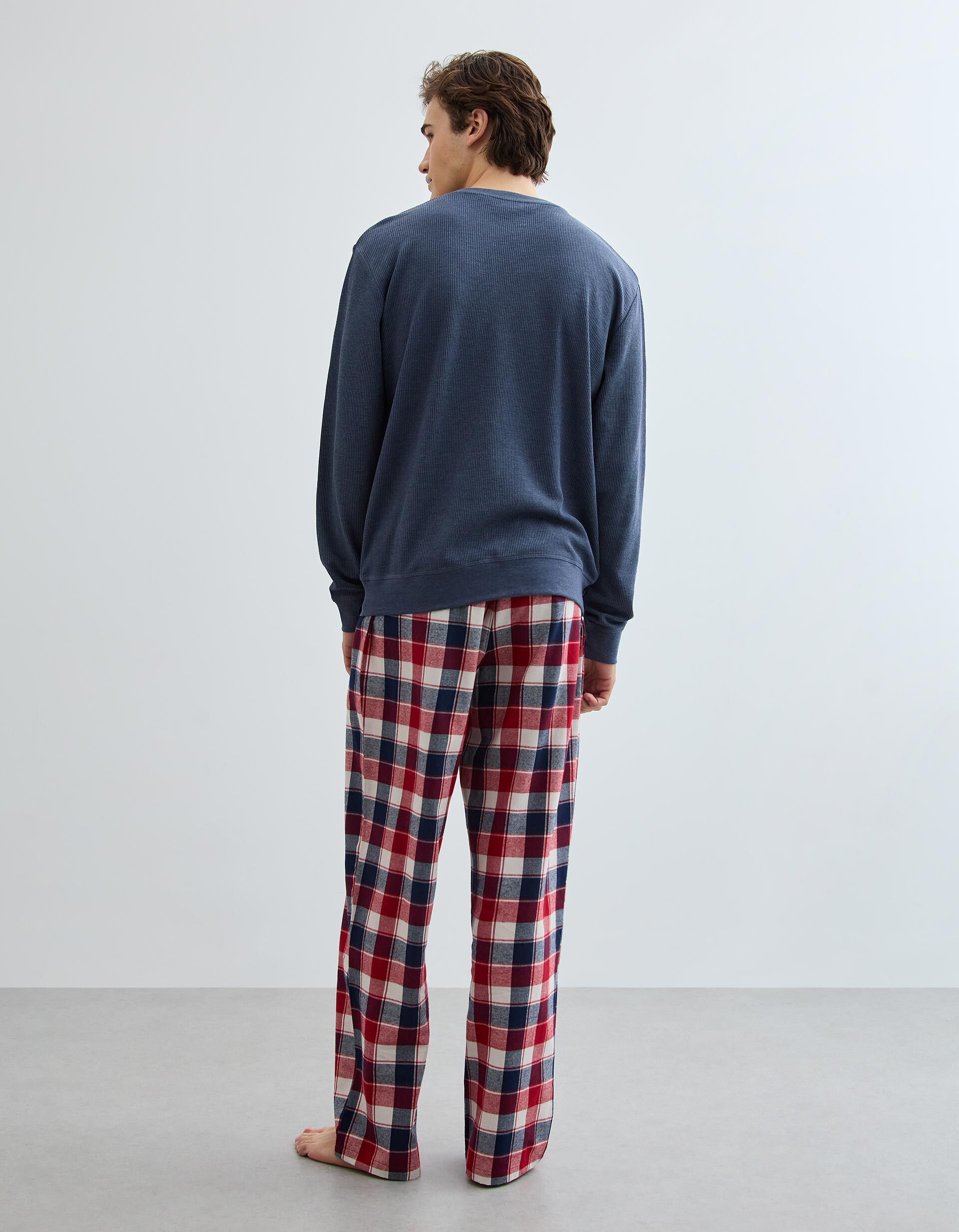 Comprar Online Pijama Xadrez, Homem, Azul Escuro