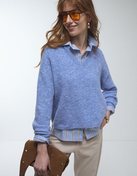 Comprar Online Polo de Malha, Mulher, Azul