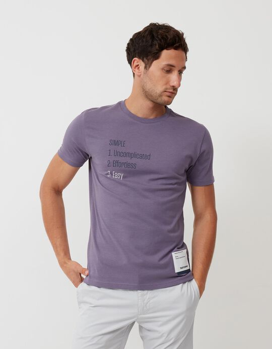 T-shirt, Men, Purple