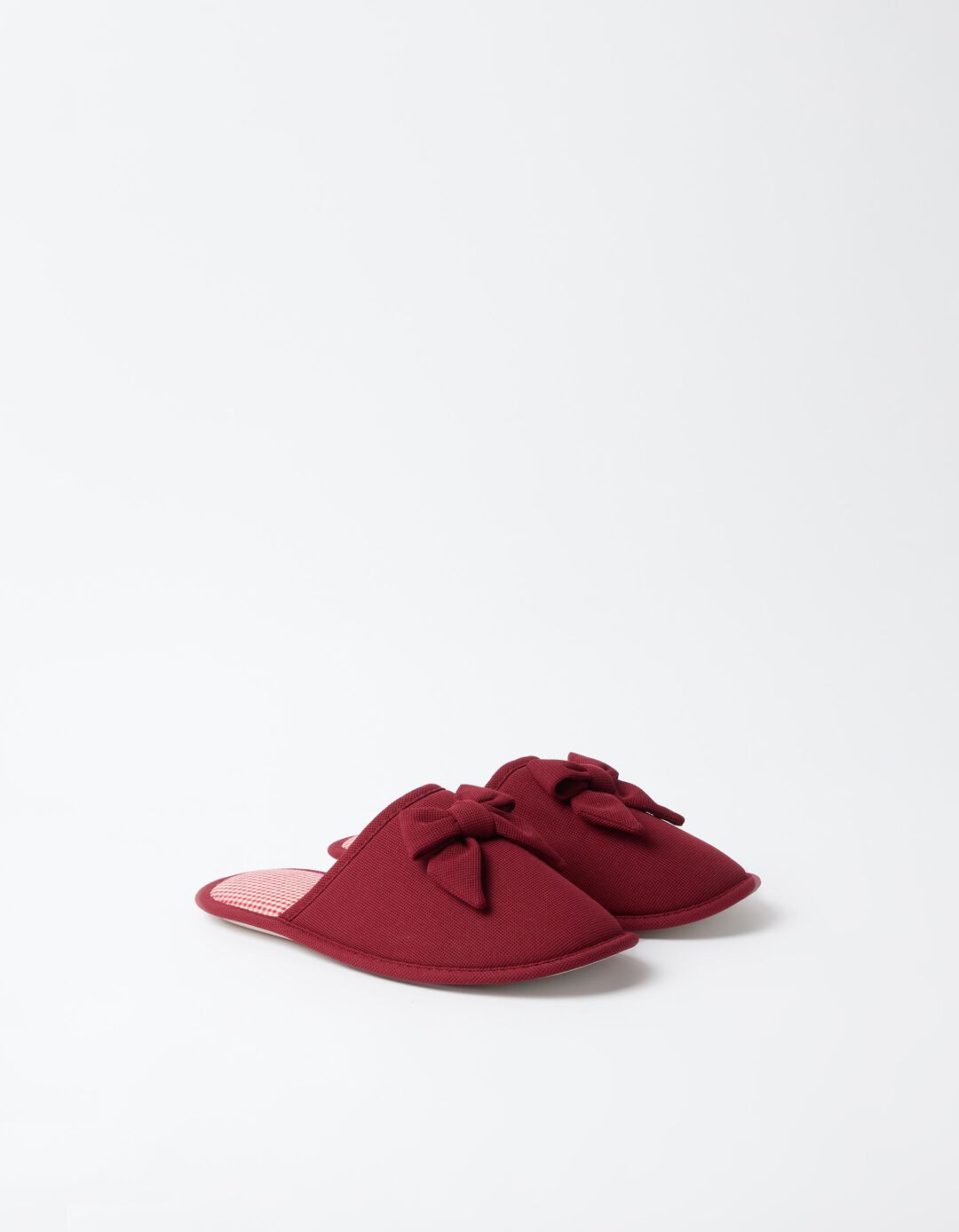 Chinelos De Quarto Vichy, Mulher, Vermelho