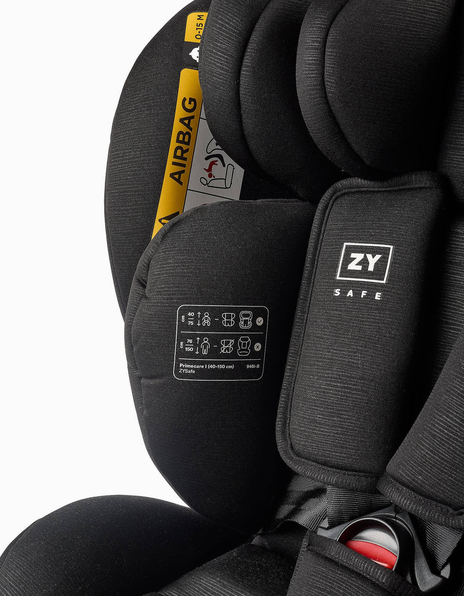 Comprar Online Cadeira Auto I-Size ZY Safe Primecare Belt I (40-150cm), Preto