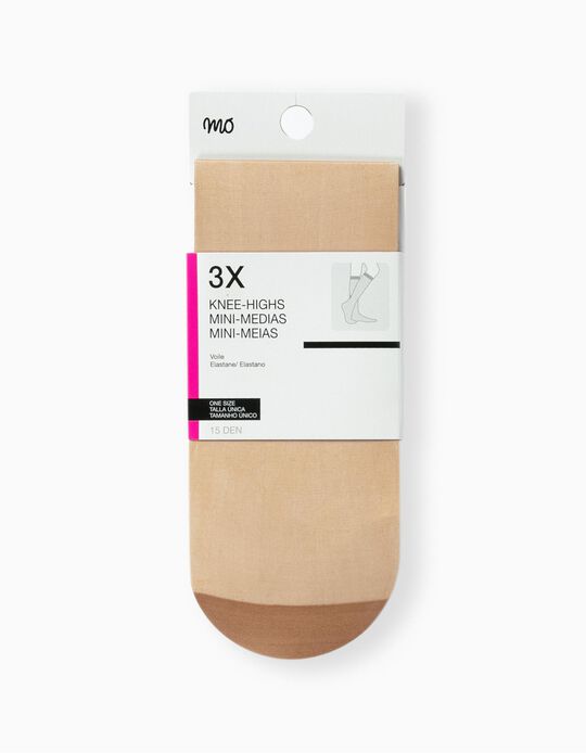 Comprar Online Pack of 3 Pairs Knee Highs 15 Den