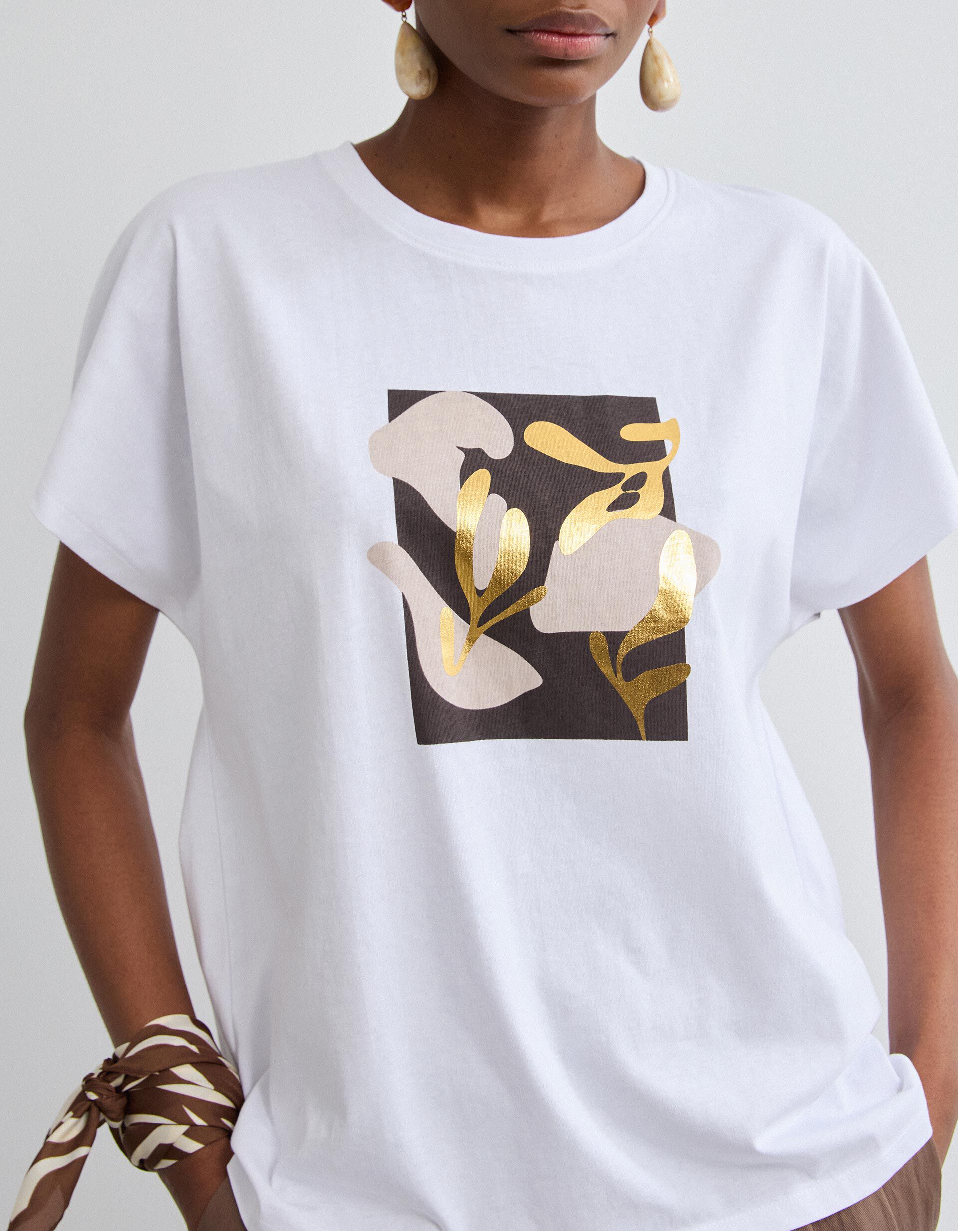 Comprar Online T-shirt Manga Curta, Mulher, Branco
