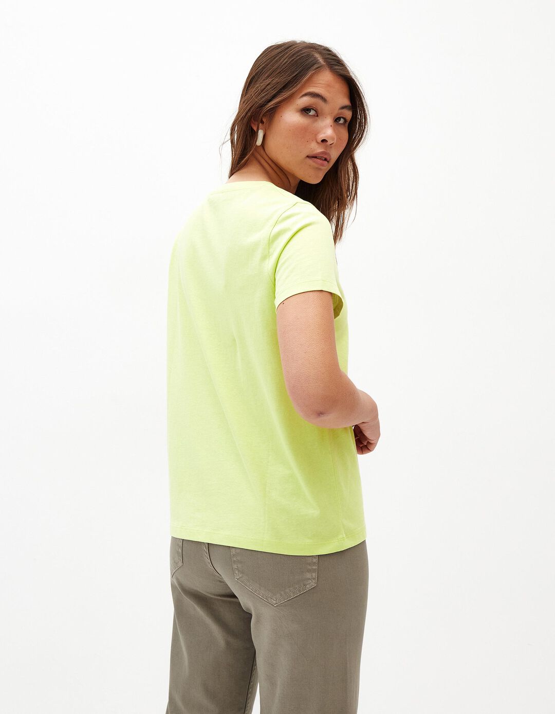 T-shirt Estampado, Mulher, Verde Claro