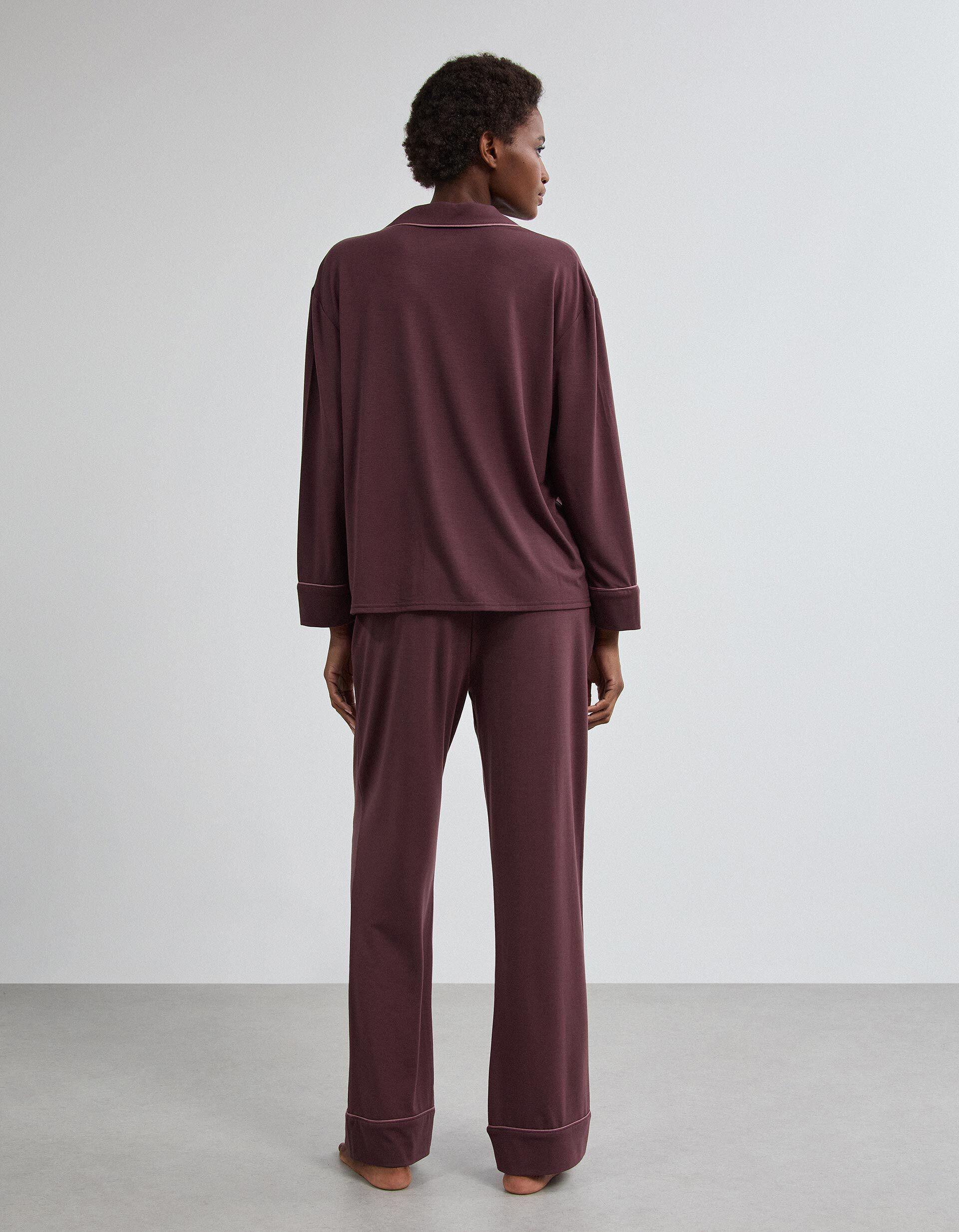 Comprar Online Pijama Camiseiro, Mulher, Vermelho Escuro