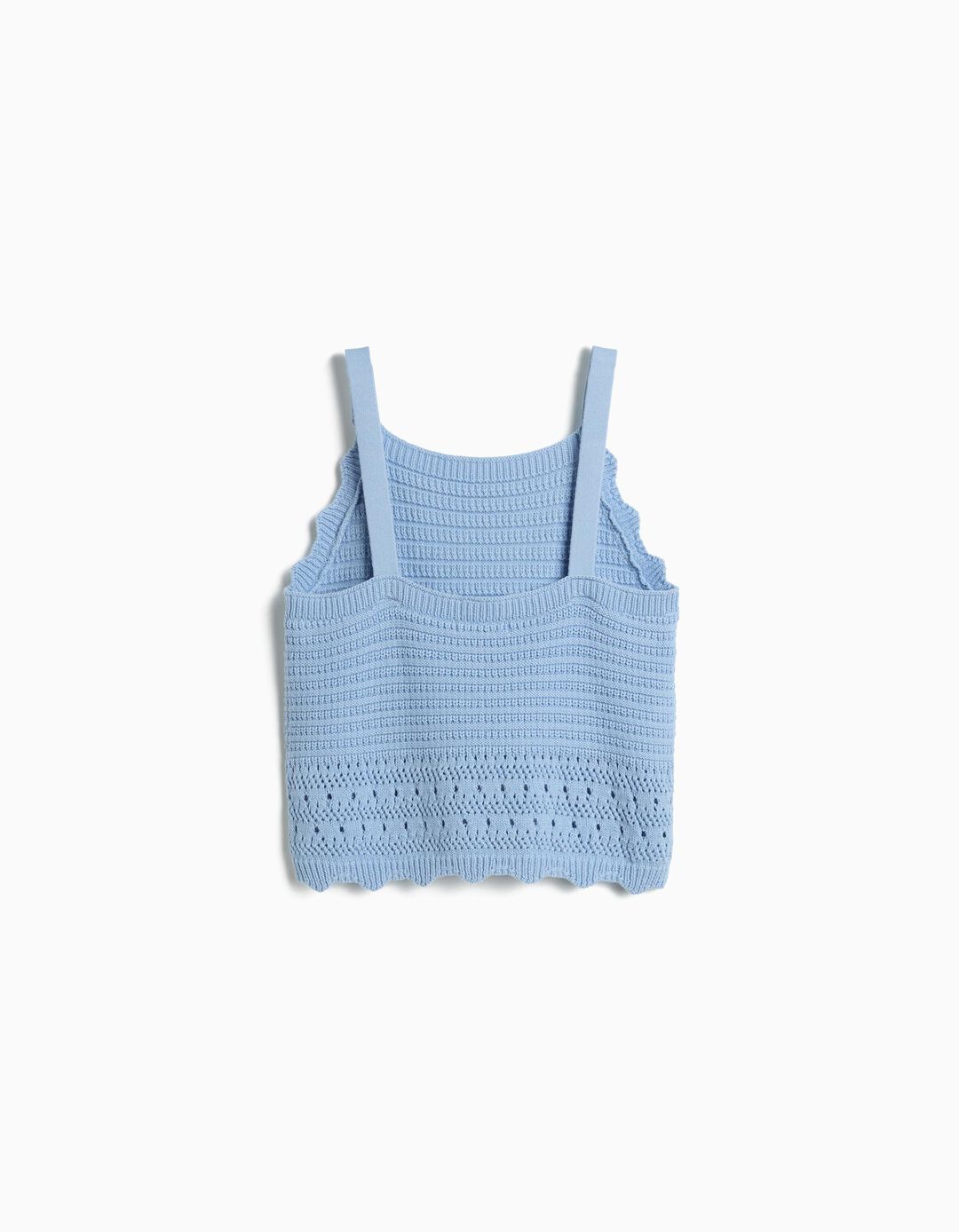 Top Crochet, Menina, Azul Claro