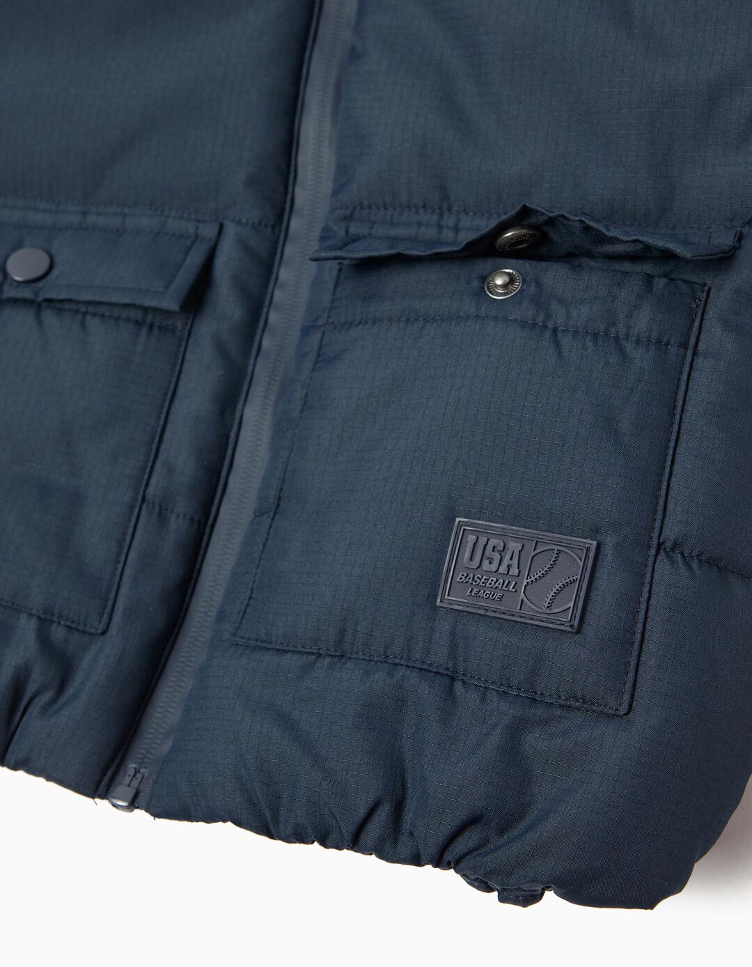 Colete com Capuz, Menino, Azul Escuro