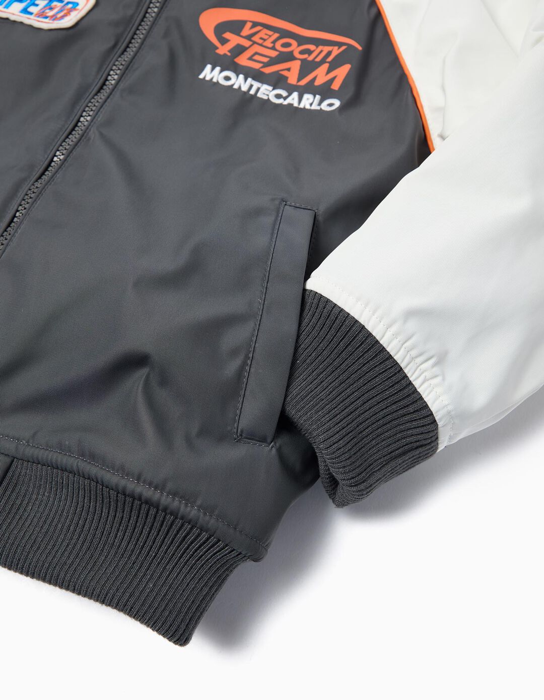 Casaco Bomber, Menino, Cinzento Escuro