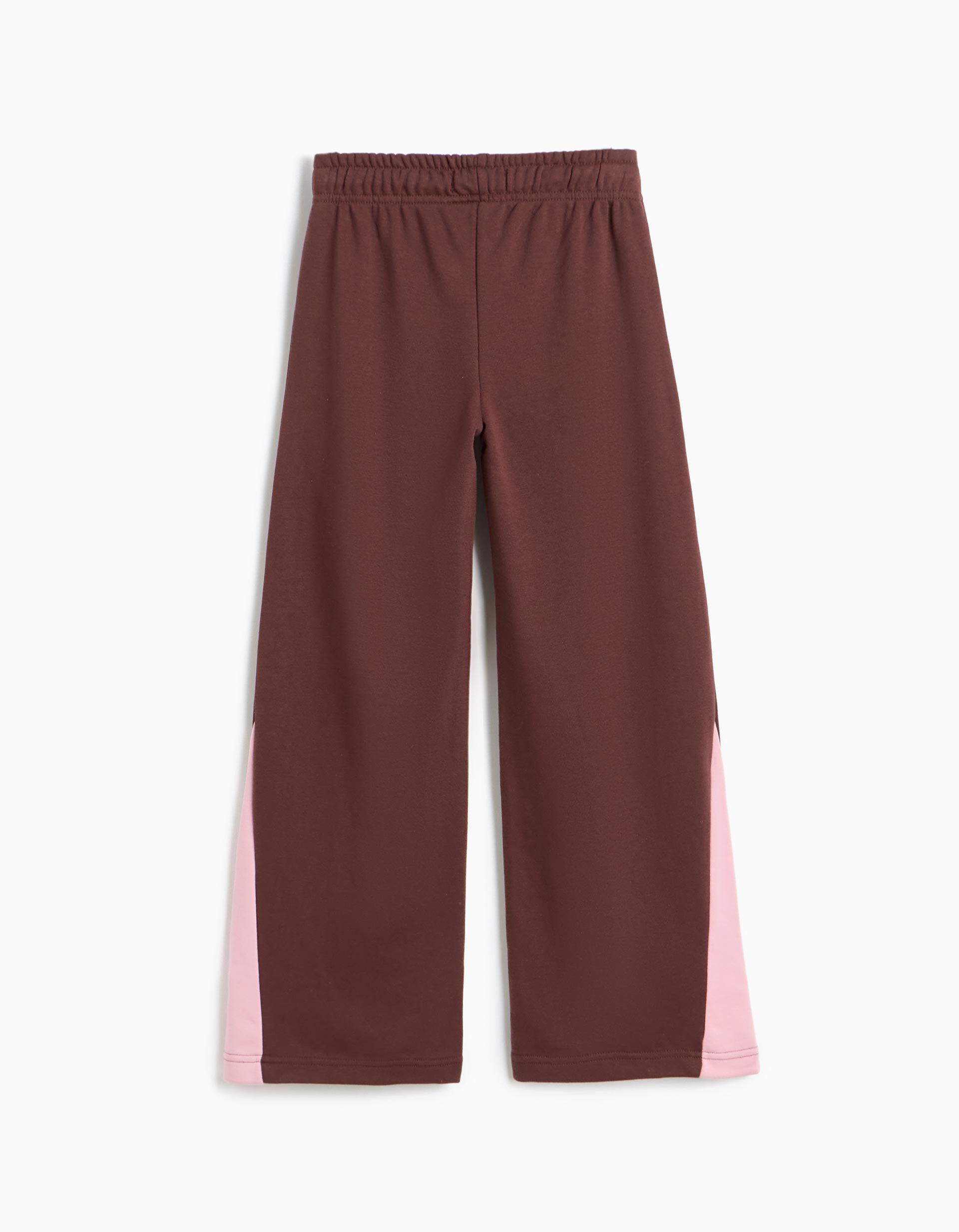 Comprar Online Cal&ccedil;as De Felpa Wide Leg, Menina, Castanho