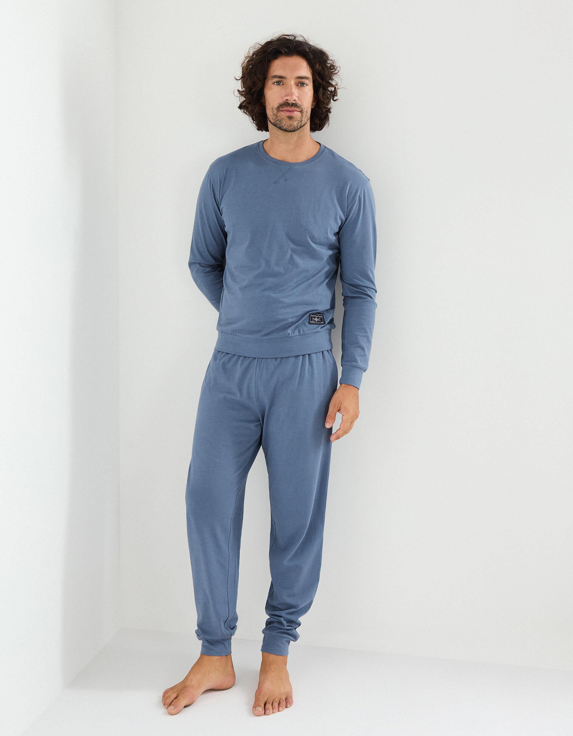 Comprar Online Pijama Jersey, Homem, Azul Escuro