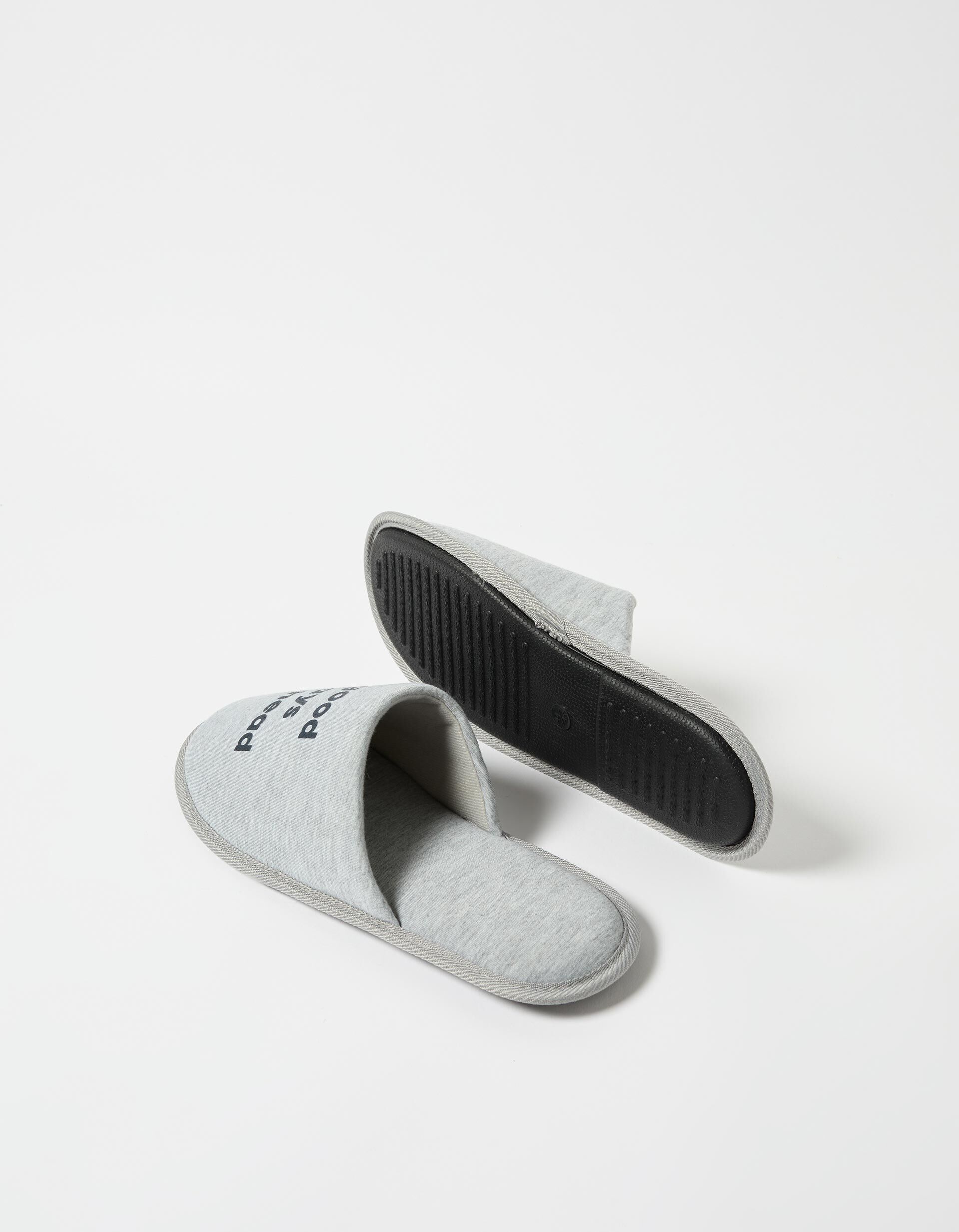 Comprar Online Chinelos de Quarto Estampado, Homem, Cinzento Claro