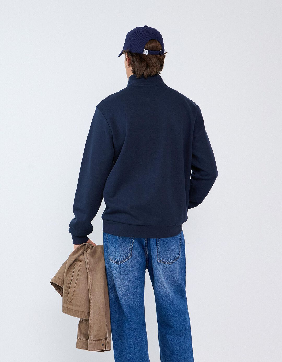 Camisola Com Gola, Homem, Azul Escuro