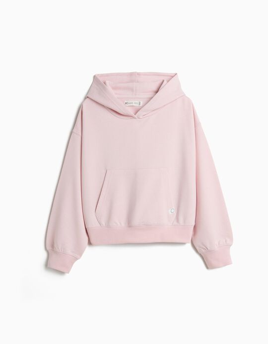 Comprar Online Sweatshirt Com Capuz, Menina, Rosa Claro