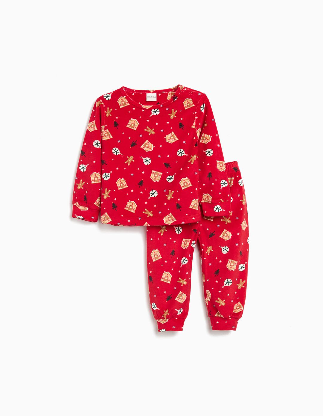 Pijama Polar de Natal, Menino, Vermelho